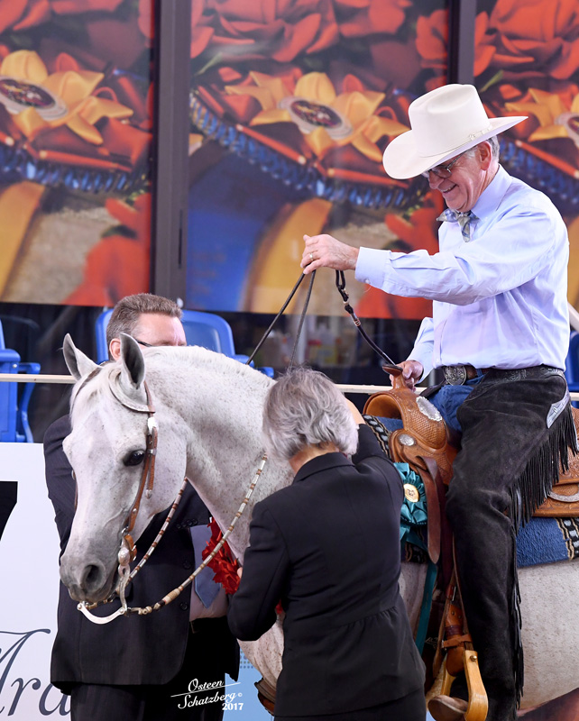 2017 Scottsdale Arabian Horse Show: Dick Walden winning Silver Saddles Championship